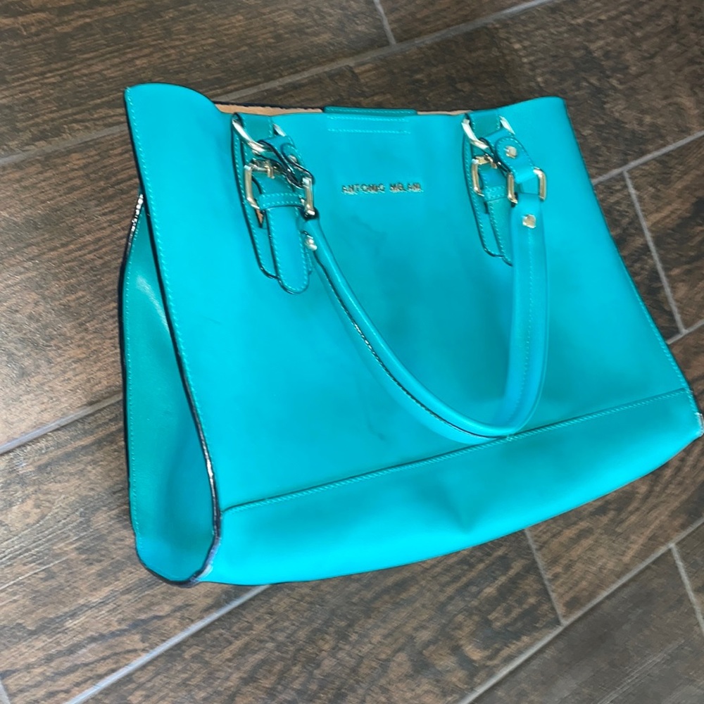 Antonio Melani turquoise leather purse